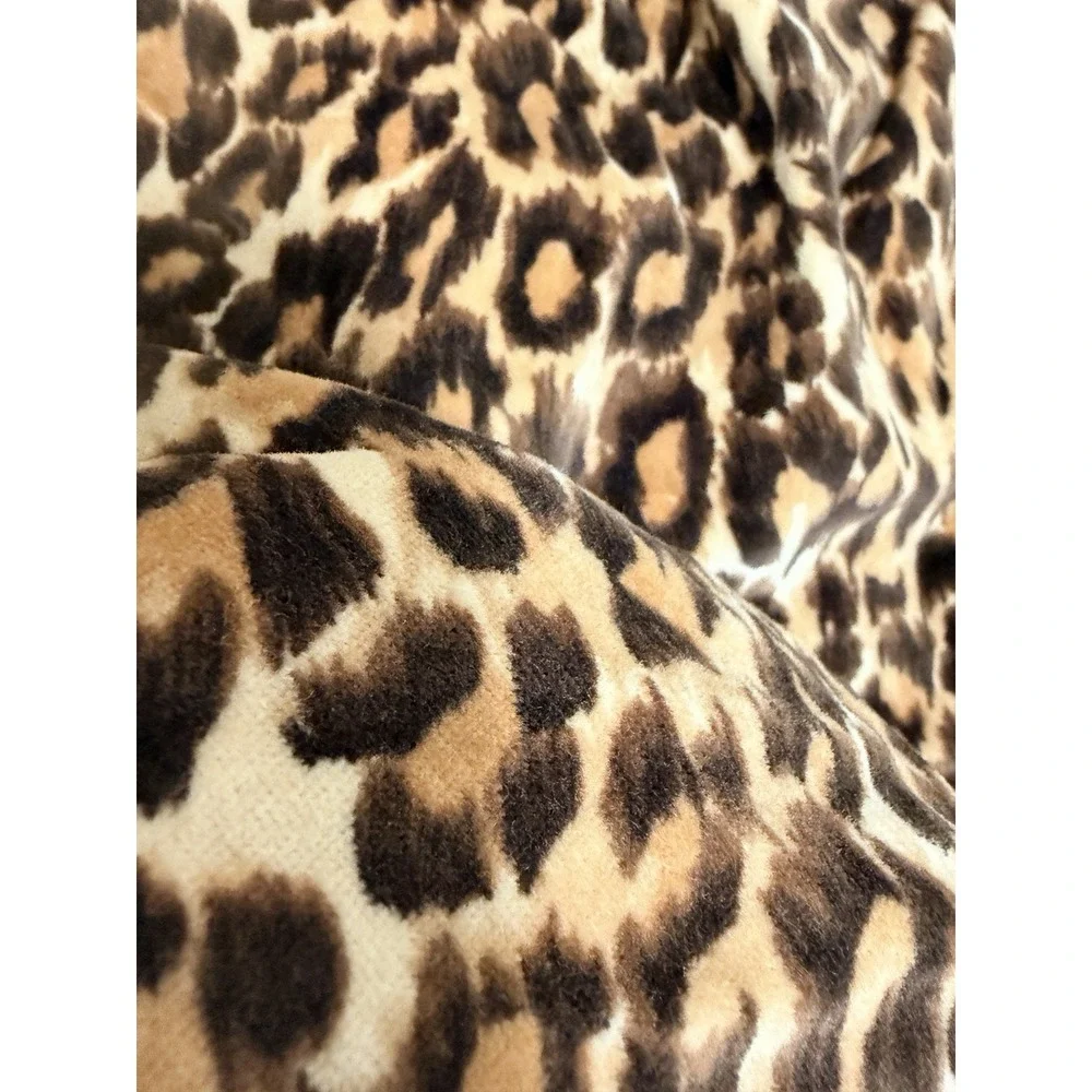 Baby Gap Toddler Girls Leopard Velvet Dress 4T Sleeveless Pockets Animal Print
